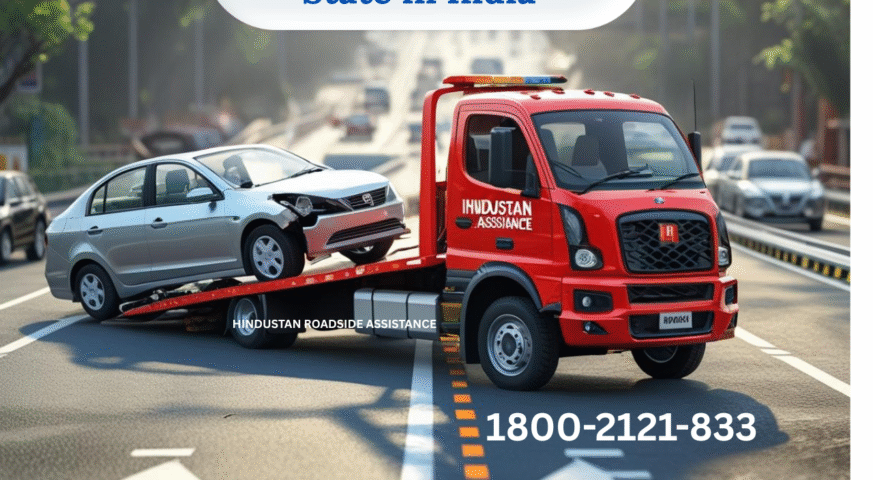 Tow truck near State in India